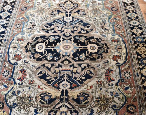 ANTIQUE MOTESHEM KASHAN RUG 187X135CM - ADDITIONAL PHOTO 10