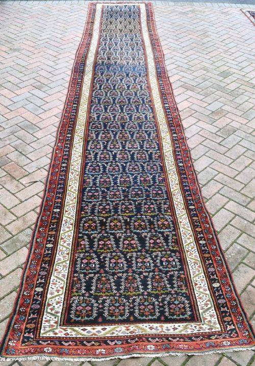 fine antique north west persian runner 501x96cm - CATEGORY: ANTIQUE RUGS - DATED 1870
