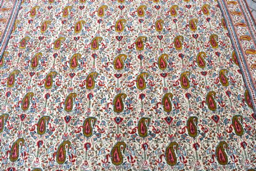 OLD PERSIAN QUM CARPET 297X213CM - ADDITIONAL PHOTO 2