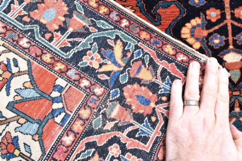 FINE ANTIQUE PERSDIAN SAROUK FERAHAN RUG 194X204CM - ADDITIONAL PHOTO 8