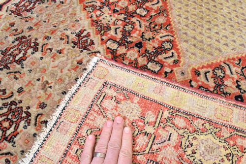 FINE ANTIQUE PERSIAN SENNEH RUG 196X133CM - ADDITIONAL PHOTO 3