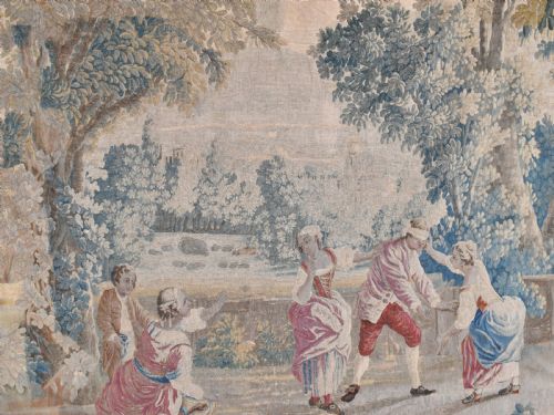 antique french tapestry circa 1750 - CATEGORY: ANTIQUE MISCELLANEOUS - DATED 1750