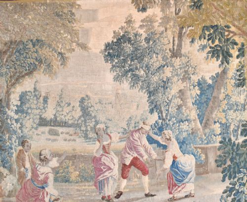 ANTIQUE FRENCH TAPESTRY CIRCA 1750 - ADDITIONAL PHOTO 1