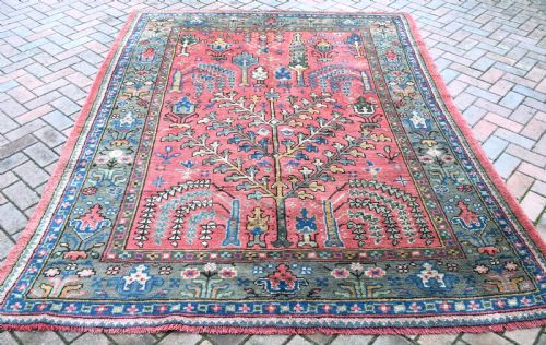 old turkish ushak small carpet 264x199cm - CATEGORY: ANTIQUE RUGS - DATED 1920