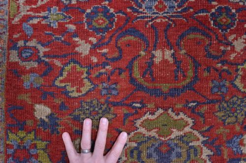 ANTIQUE PERSIAN SULTANABAD RUG 174X98CM - ADDITIONAL PHOTO 3