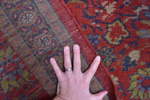 ANTIQUE PERSIAN SULTANABAD RUG 174X98CM - ADDITIONAL PHOTO 4