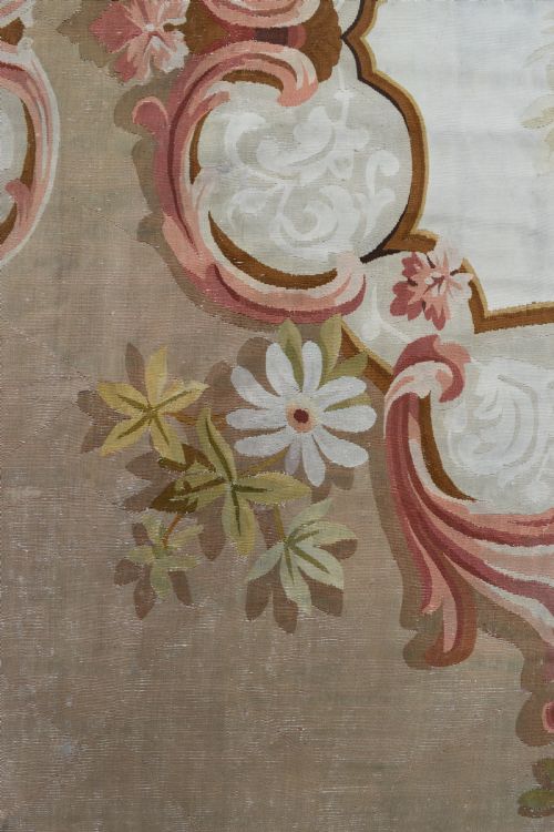 ANTIQUE FRENCH AUBUSSON LARGE CARPET 472X396CM - ADDITIONAL PHOTO 8