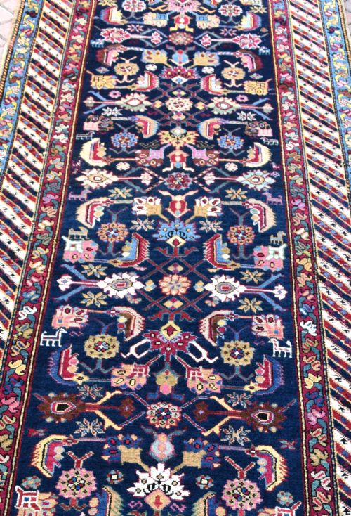 ANTIQUE CAUCASIAN KARABAGH RUNNER 502X97 - ADDITIONAL PHOTO 2