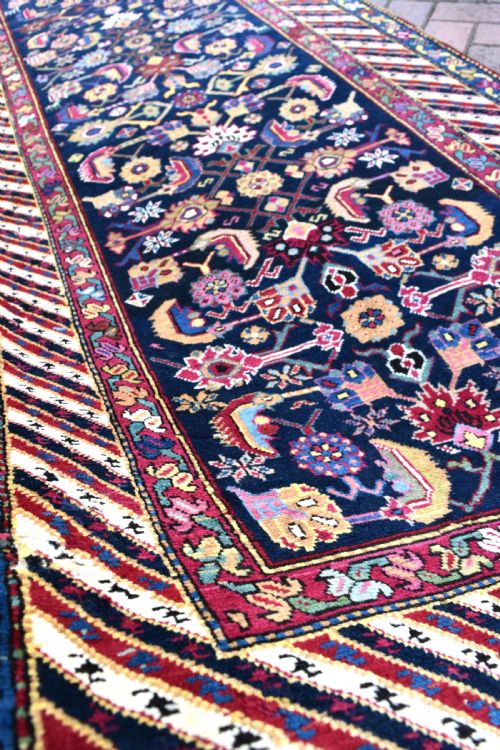 ANTIQUE CAUCASIAN KARABAGH RUNNER 502X97 - ADDITIONAL PHOTO 7
