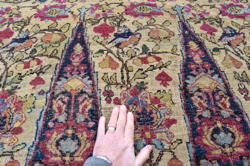 VERY LARGE AND EARLY KERMANSHAH CARPET 625X380CM - ADDITIONAL PHOTO 4