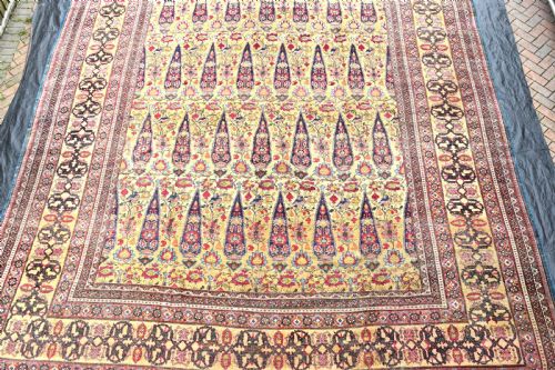 VERY LARGE AND EARLY KERMANSHAH CARPET 625X380CM - ADDITIONAL PHOTO 6