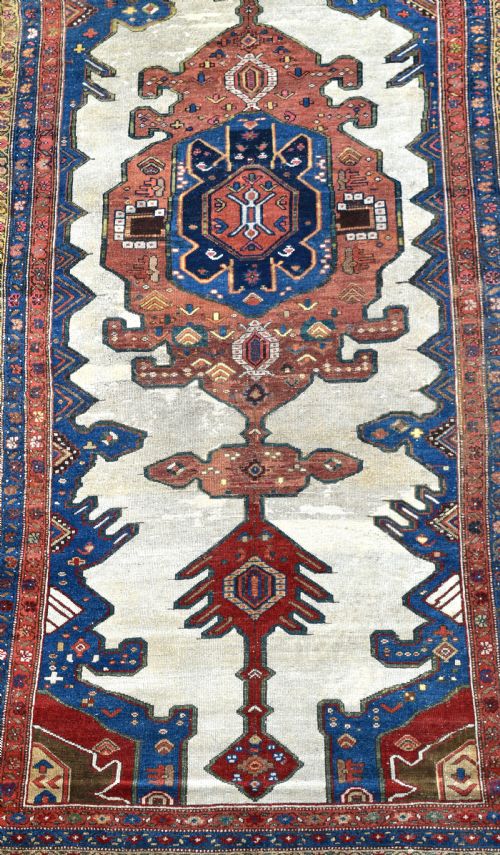 ANTIQUE PERSIAN MALYOR KELLEH CARPET 330X130CM - ADDITIONAL PHOTO 4