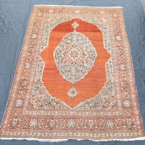 fine antique persian tabriz carpet 400x300cm - CATEGORY: ANTIQUE RUGS - DATED 1900