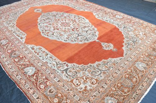 FINE ANTIQUE PERSIAN TABRIZ CARPET 400X300CM - ADDITIONAL PHOTO 3