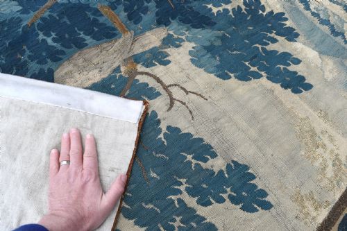 ANTIQUE FLEMISH TAPESTRY LATE 17TH CENTURY 270X250CM - ADDITIONAL PHOTO 7
