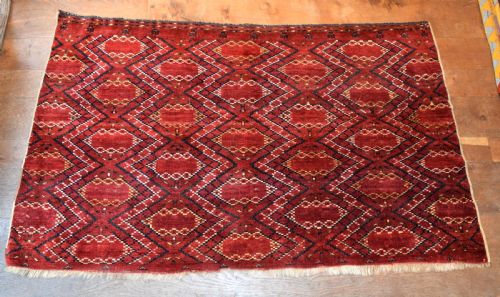 antique ersari beshir chuval rug 165x100cm - CATEGORY: ANTIQUE RUGS - DATED 1880