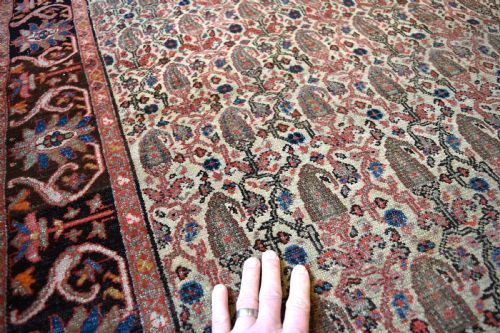 ANTIQUE MALYOR RUG 196X1300 - ADDITIONAL PHOTO 6