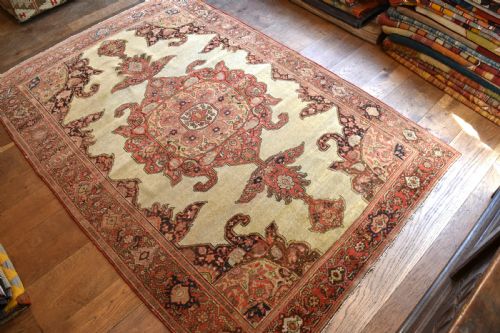 FINE ANTIQUE MALYOR RUG 202X139 - ADDITIONAL PHOTO 5