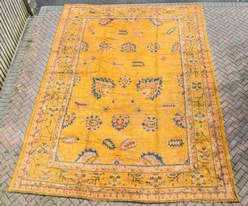 antique oversized ushak carpet 510x381cm - CATEGORY: ANTIQUE RUGS - DATED 1890