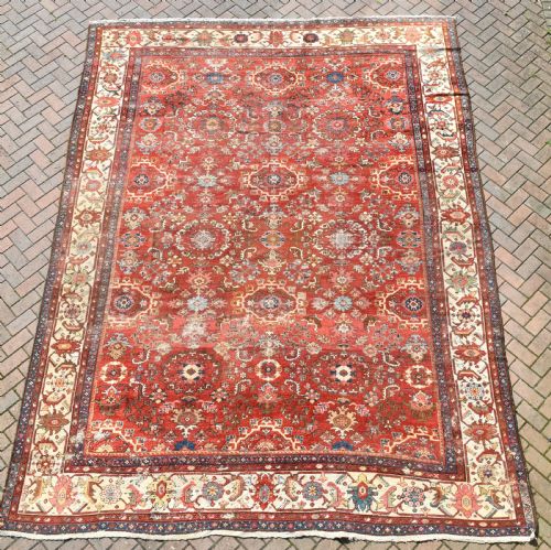 antique persian mahal carpet 413x306cm - CATEGORY: ANTIQUE RUGS - DATED 1890
