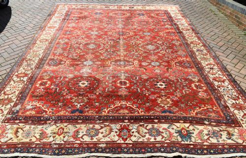 ANTIQUE PERSIAN MAHAL CARPET 413X306CM - ADDITIONAL PHOTO 8