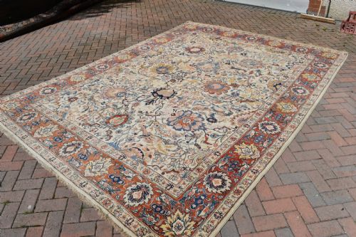 OLD BENYLIAN TABRIZ ROOMSIZE CARPET 355X259CM - ADDITIONAL PHOTO 5