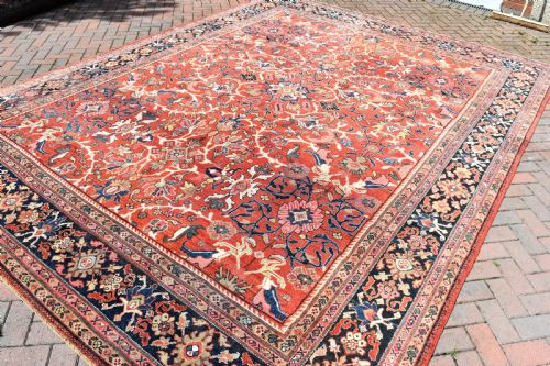 ANTIQUE ROOMSIZE MAHAL CARPET 410X318CM - ADDITIONAL PHOTO 6