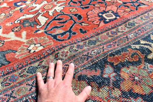ANTIQUE ROOMSIZE MAHAL CARPET 410X318CM - ADDITIONAL PHOTO 8