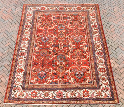 antique persian mahal roomsize carpet 377x286cm - CATEGORY: ANTIQUE RUGS - DATED 1890