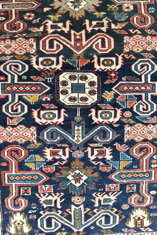 ANTIQUE CAUCASIAN PEREPEDIL RUG 126X98CM - ADDITIONAL PHOTO 2
