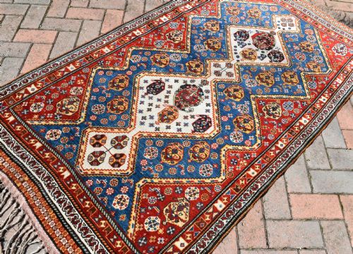 FINE ANTIQUE QASGAI TRIBAL RUG 188X104CM - ADDITIONAL PHOTO 3