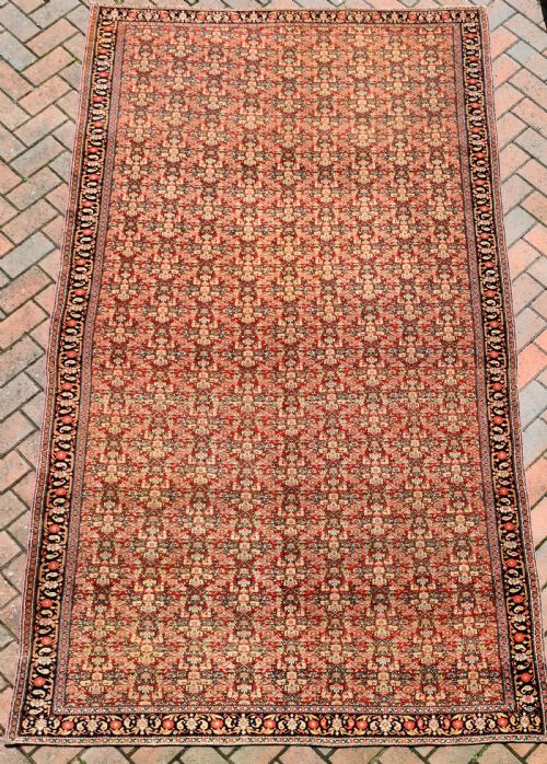 exceptionally fine antique senneh carpet 283x158cm - CATEGORY: ANTIQUE RUGS - DATED 1870