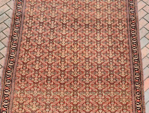 EXCEPTIONALLY FINE ANTIQUE SENNEH CARPET 283X158CM - ADDITIONAL PHOTO 2