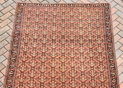 EXCEPTIONALLY FINE ANTIQUE SENNEH CARPET 283X158CM - ADDITIONAL PHOTO 3