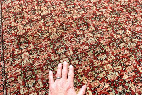 EXCEPTIONALLY FINE ANTIQUE SENNEH CARPET 283X158CM - ADDITIONAL PHOTO 7