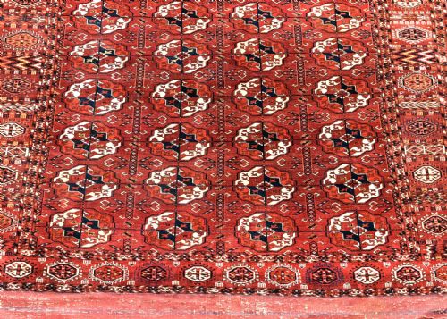 ANTIQUE TEKKE MAIN CARPET 292X200CM - ADDITIONAL PHOTO 1