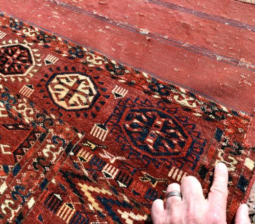 ANTIQUE TEKKE MAIN CARPET 292X200CM - ADDITIONAL PHOTO 3
