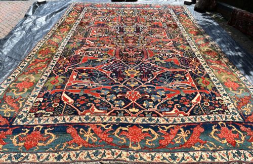 antique bijar garrus carpet 510x343cm - CATEGORY: ANTIQUE RUGS - DATED 1870