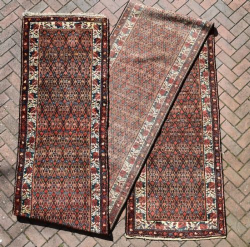 a very long and narrow antique persian hamadan runner 641x85cm - CATEGORY: ANTIQUE RUGS - DATED 1900