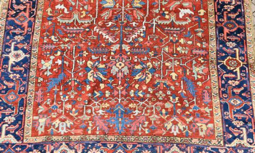 ANTIQUE PERSIAN HERIZ CARPET 348X240CM - ADDITIONAL PHOTO 1