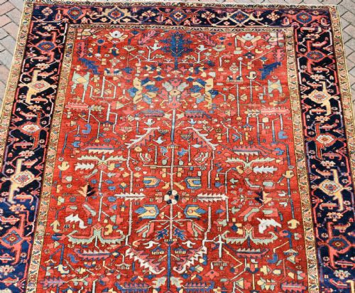 ANTIQUE PERSIAN HERIZ CARPET 348X240CM - ADDITIONAL PHOTO 2