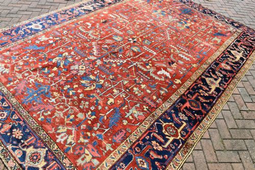 ANTIQUE PERSIAN HERIZ CARPET 348X240CM - ADDITIONAL PHOTO 3