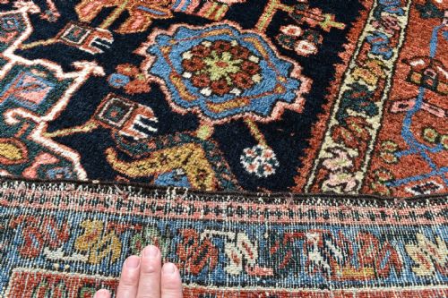 ANTIQUE KARAJA RUG 197X152CM - ADDITIONAL PHOTO 7