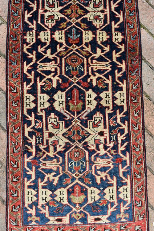 EARLY VERY NARROW KURDISH RUNNER FRAGMENT 450X54CM - ADDITIONAL PHOTO 1