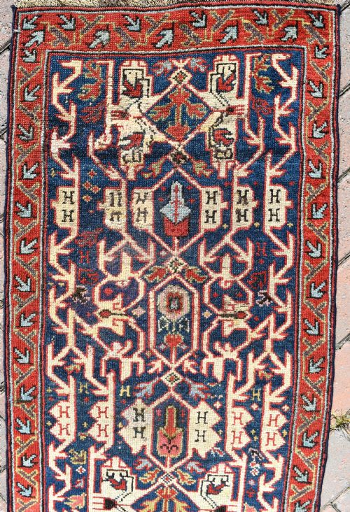 EARLY VERY NARROW KURDISH RUNNER FRAGMENT 450X54CM - ADDITIONAL PHOTO 6