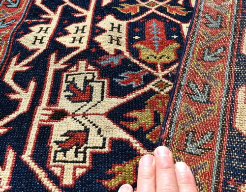 EARLY VERY NARROW KURDISH RUNNER FRAGMENT 450X54CM - ADDITIONAL PHOTO 9