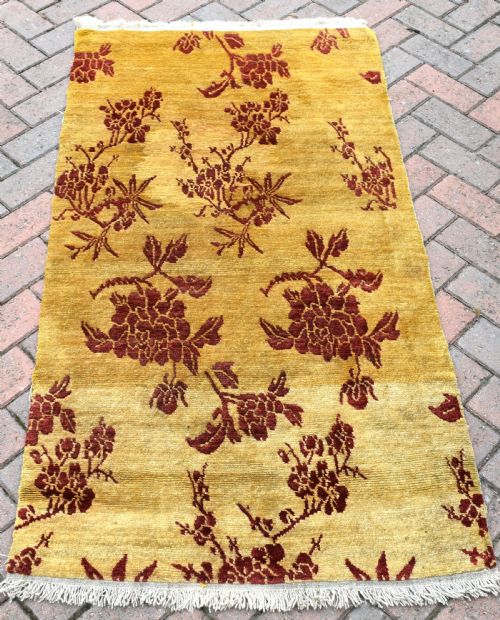 ANTIQUE TIBETAN KHADEN 156X78 - ADDITIONAL PHOTO 3
