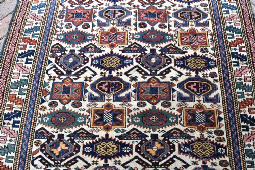ANTIQUE CAUCASIAN KUBA RUG 169X119 - ADDITIONAL PHOTO 2