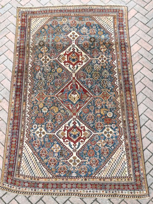antique qasgai carpet 259x153cm - CATEGORY: ANTIQUE RUGS - DATED 1890