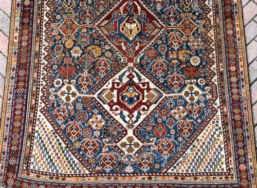 ANTIQUE QASGAI CARPET 259X153CM - ADDITIONAL PHOTO 1